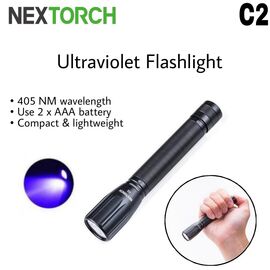 פנס-NEXTORCH C2-UV 2AA UV Light LED Flashlight 