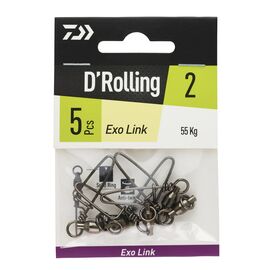 DAIWA Exo Link Snap Swivel 3/0 3Pcs. 120KG 