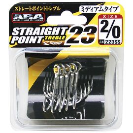SHOUT 223SS STRAIGHT POINT TREBLE HOOK 23 SIZE 1 