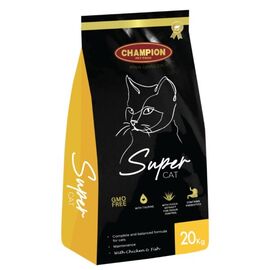 שק אוכל Champion Super Cat לחתולים – 20 ק"ג – מזון יבש איכותי
