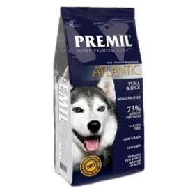 פרימיל אטלנטיק טונה ואורז לכלבים 15 ק"ג - Premil Atlantic Tuna & Rice