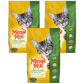 Meow Mix Indoor Choice אוכל לחתולים במבצע| 18.36 ק"ג (3×6.12) | מיואו מיקס אינדור
