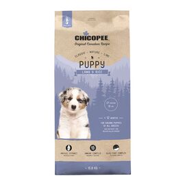 צ'יקופי Chicopee Classic Puppy כבש ואורז – מזון לגורי כלבים 15 ק"ג
