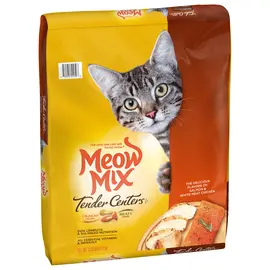 שק מזון יבש לחתולים Meow Mix עוף וסלמון – 6.12 ק"ג
