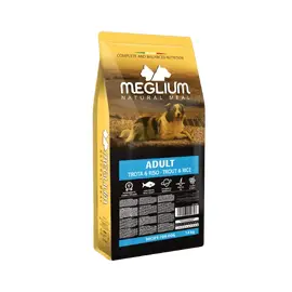 מגיליום פורל ואורז לכלבים בוגרים 14 ק"ג – Meglium Adult Trout & Rice
