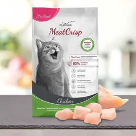 Platinum MeatCrisp Sterilised – מזון יבש עוף לחתולים מעוקרים 3 ק"ג