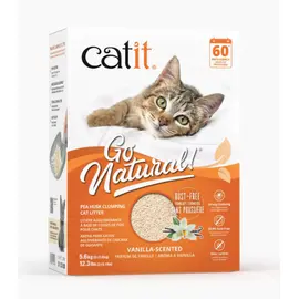 חול לחתולים אפונה מתגבש בריח וניל Catit Go Natural