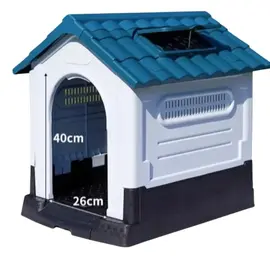 מלונה פלסטיק פתח בגג L680×W570×H660mm