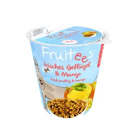 חטיף רך לכלב בוש פרוטיז עוף ומנגו 200 גרם