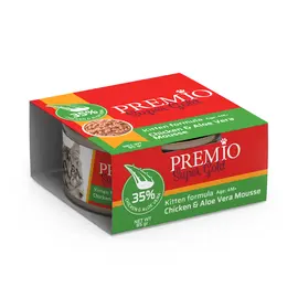 שימורי פרמיו סופר גולד קיטן מוס עוף ואלוורה 85 גרם