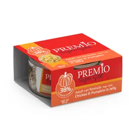 שימורי פרמיו סופר גולד חתול עוף ודלעת בג'לי 85 גרם