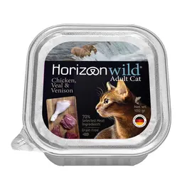 מעדן הוריזן לחתולים - עוף, עגל ואייל, 100 גרם