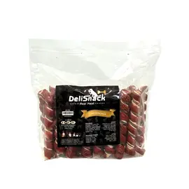 דליסנק חטיף ברווז עם עצמות ספירלה – 1 ק"ג לכלבים, אריזת חיסכון