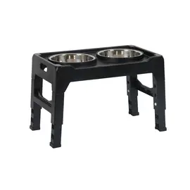 סטנד 3 מצבים לגובה 20 ס"מ, 500 מ"ל - כלי אוכל ומים לחיות