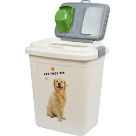 פח איחסון 40 ליטר עם כף מזיגה עם מידות