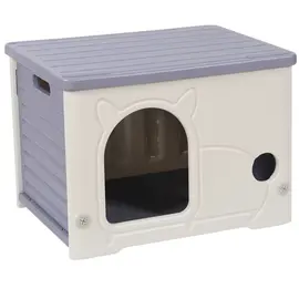 Light purple cat house size 54x41x38.5 cm