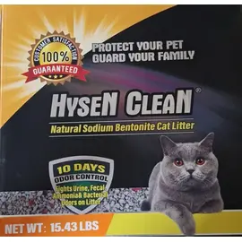 חול מתגבש לחתולים הייסן קלין סודיום טבעי 10 ליטר  Hysen Clean