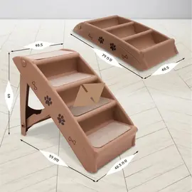 Escaliers pliables de 49*59*40,5 cm pour chiens et chats