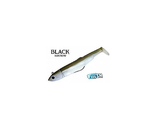 BLACK MINNOW  FIIISH סיליקון  מס 6 חקי   20CM