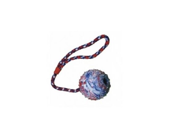 צעצוע לכלבים כדור קשיח מגומי וחבל Ball with a Rope