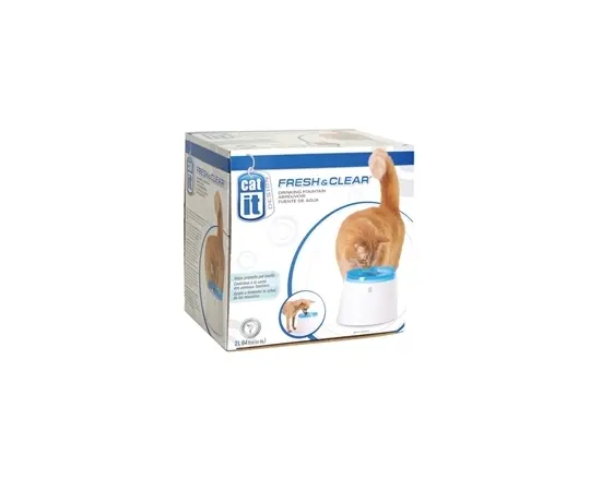 מזרקת מים קטנה עם פילטר לחתולים 2 ליטר     2 ליטר CatIt Fresh &amp; Clear Cat Fountain