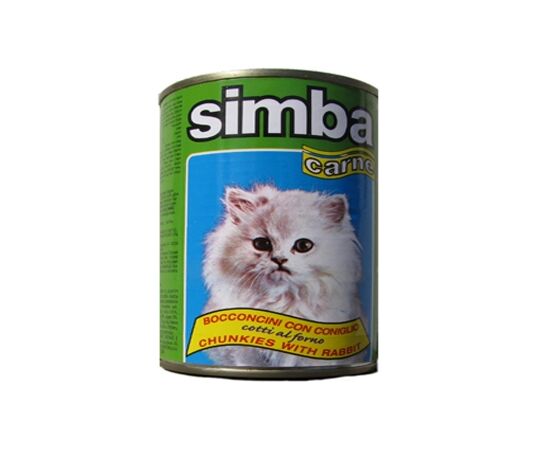 אוכל לחתולים שימורי סימבה ארנבת לחתול                                             415 גרם Simba Rabbit Canned