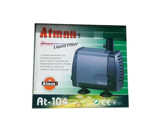 משאבת מים ראש כח לאקווריום אטמן  At - 104 Atman Power Liquid Filter At - 104