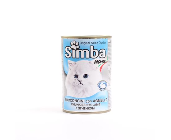 מזון לחתולים שימורי סימבה בשר כבש לחתול     415 גרם Simba Chunkies with Lamb