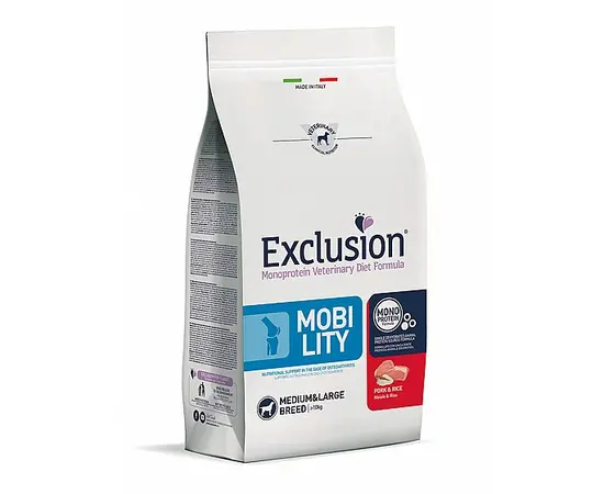 Exclusion Mobility טונה 12 ק"ג לכלבים גדולים – מזון רפואי למפרקים
