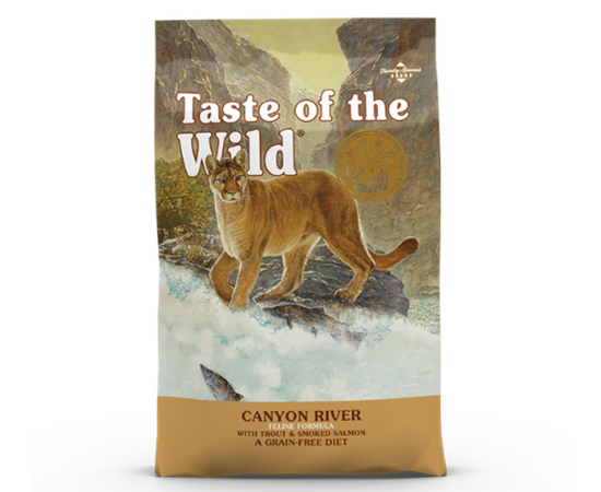 מזון יבש כל הגילאים קניון פורל וסלמון 2 ק"ג לחתולים טייסט אוף דה ווילד / TASTE OF THE WILD