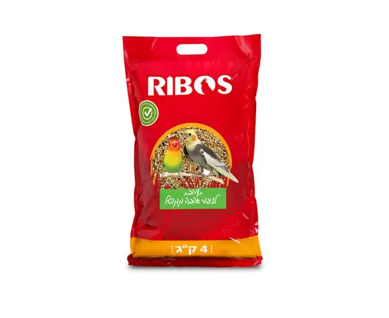תערובת 4 ק"ג לציפור אהבה וקוקטיל ריבוס / RIBOS