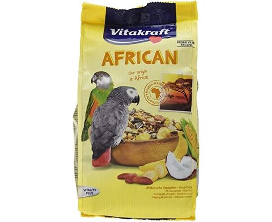 מזון פרמיום אפריקן 750 גרם לתוכים גדולים ויטקרפט / VITAKRAFT