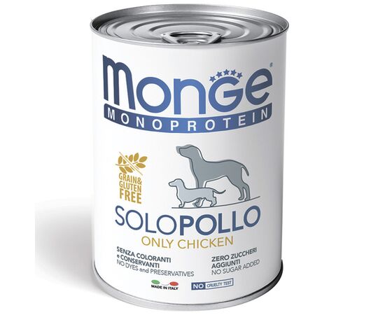 שימור מונופרוטאין עוף 400 גרם לכלבים - מונג' / MONGE