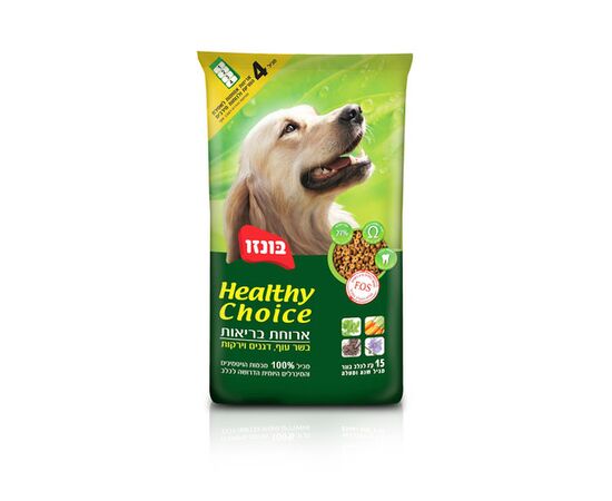 מזון יבש בוגרים בריאות 15 ק"ג לכלבים בונזו / BONZO