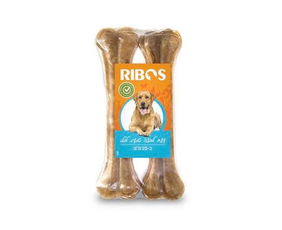 עצם לחוצה טבעית כ20 ס"מ לכלבים ריבוס / RIBOS