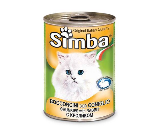 שימורי בשר ארנבת 415 גרם לחתולים - סימבה / SIMBA