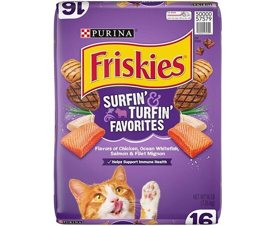 מזון יבש מעדני החתול 7.26 ק"ג לחתולים פריסקיז / FRISKIES
