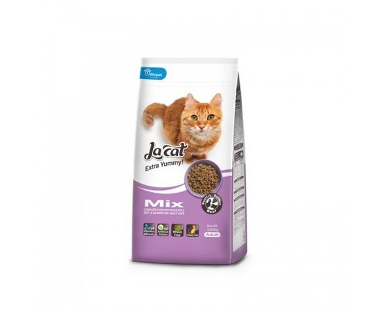 מזון יבש מיקס 2.85 ק"ג לחתולים לה קט / LA CAT