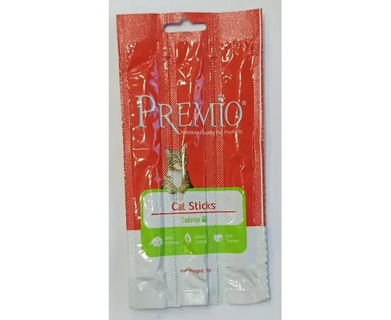 חטיף סטיק לחתול עוף וקטניפ 15 גרם פרמיו / PREMIO