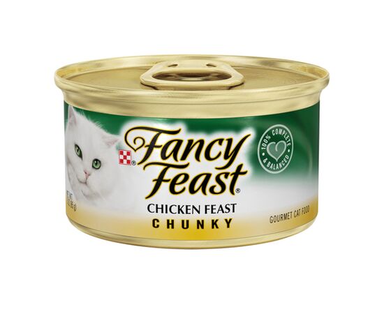 שימור נתחי עוף ברוטב 85 גרם לחתולים - פנסי פיסט / FANCY FEAST