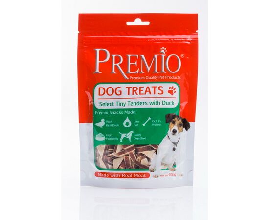 חטיף משולשים דג וברווז 100 גרם לכלבים פרמיו / PREMIO