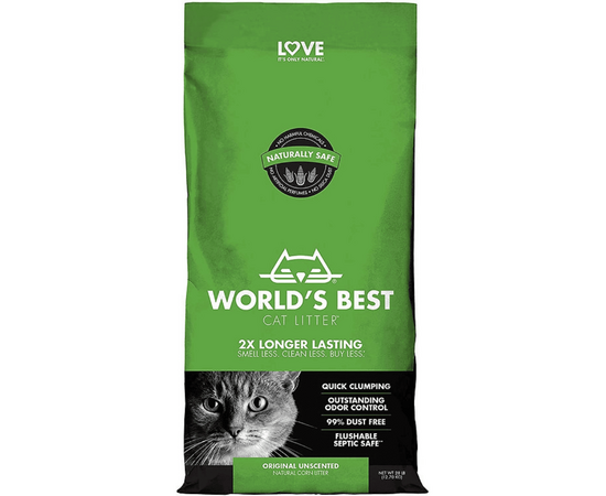 חול תירס 6.8 ק”ג בסיסי לחתולים וורלד בסט ירוק