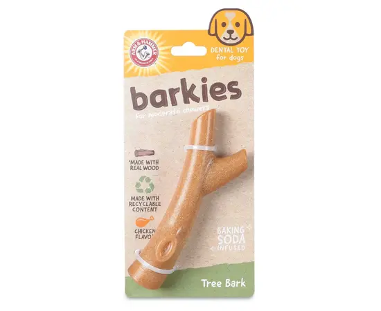 צעצוע דנטלי לכלבים קליפת עץ בטעם עוף
