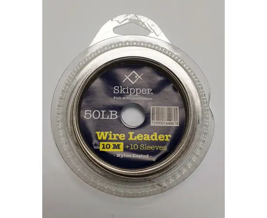 SKIPPER WIRE LEADER כבל פלדה + נועלי כבל 10מטר בגליל , 4 image