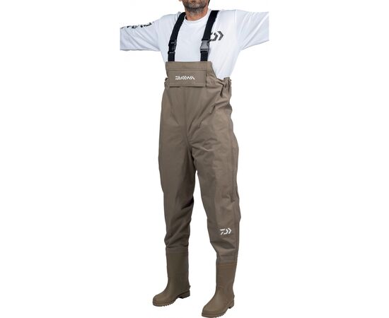 DAIWA Breathable 3-layer waders with boots Size 46-47