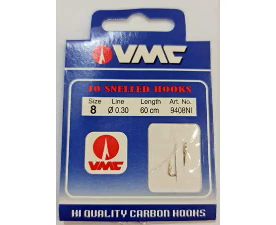 VMC SNELLED HOOKS 9408 SIZE 7 - קרס  קשור קריסטל 