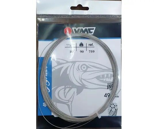 VMC SEAFIGHTER C759 49STRANDS INOX WIRE LEADER 90LB 10M - כבל נירוסטה 49 גידים 