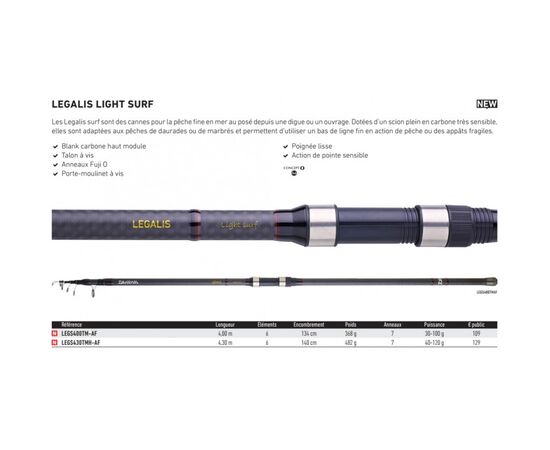 DAIWA LEGALIS LIGHT SURF
