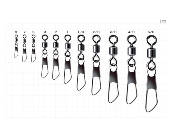 SASAME 210-B Power Stainless Snap+Swivel, 8 image