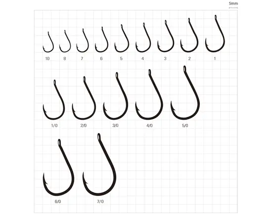 SASAME F-724 CHINU RINGED SIZE 1/0 10Pcs. , 2 image